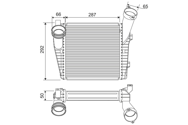Refroidisseur d'air de suralimentation VALEO 818815