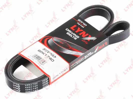 Courroie trapézoïdale à nervures LYNXAUTO 6PK1740