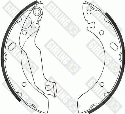 Jeu de mâchoires de frein GIRLING 5186789