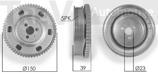 Poulie, vilebrequin TREVI AUTOMOTIVE PC1155