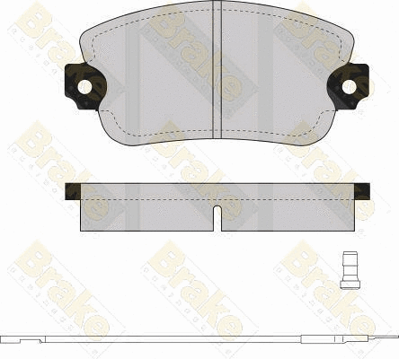 Kit de plaquettes de frein, frein à disque Brake ENGINEERING PA256