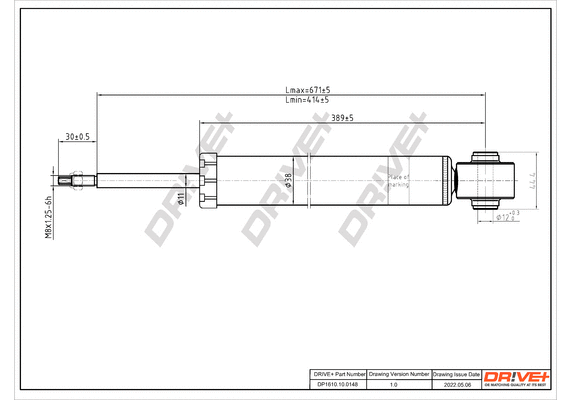 Amortisseur Dr!ve+ DP1610.10.0148