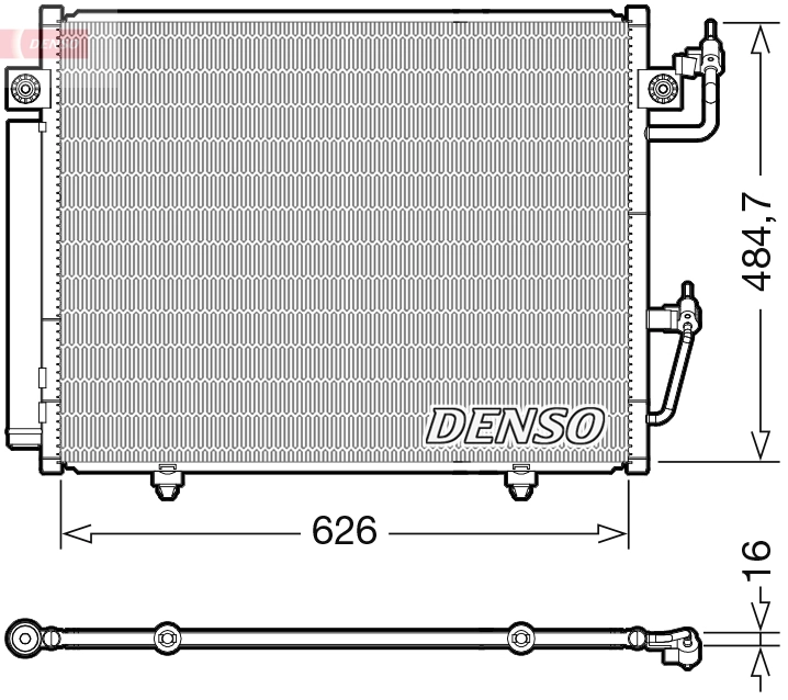 Condenseur, climatisation DENSO DCN45009