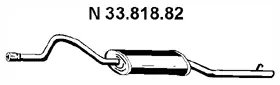 Silencieux arrière EBERSPÄCHER 33.818.82