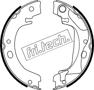 Jeu de mâchoires de frein, frein de stationnement fri.tech. 1115.318
