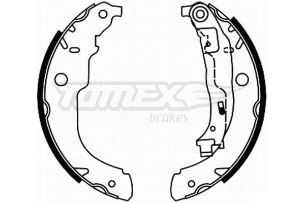 Jeu de mâchoires de frein TOMEX Brakes TX 21-96