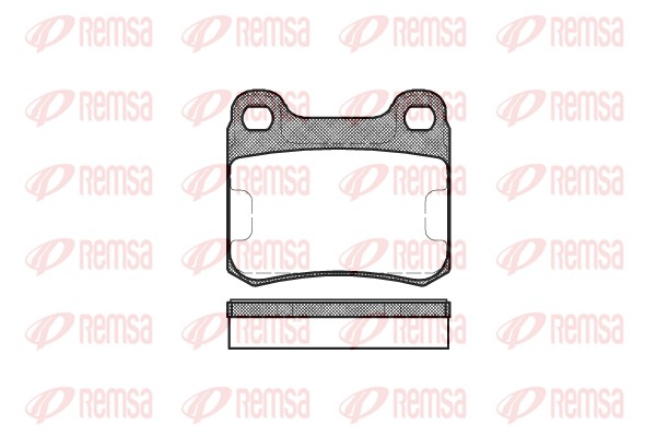 Kit de plaquettes de frein, frein à disque REMSA 0157.00