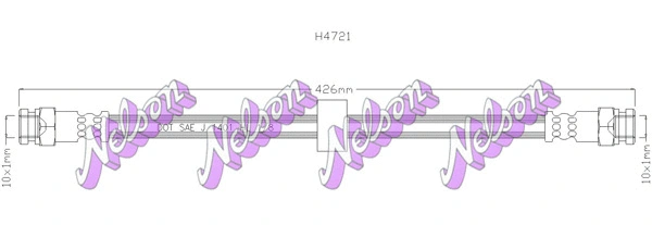 Flexible de frein KAWE H4721