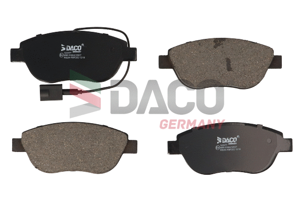 Kit de plaquettes de frein, frein à disque DACO Germany 322377