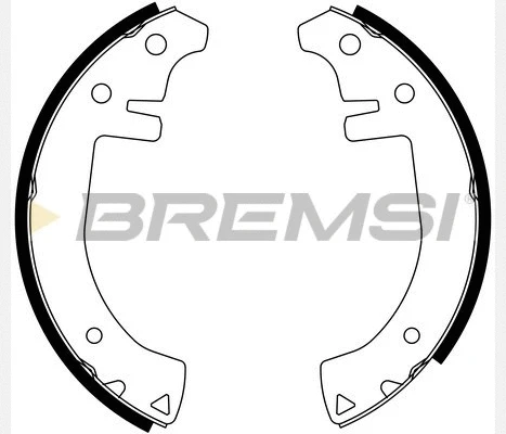 Jeu de mâchoires de frein BREMSI GF0401