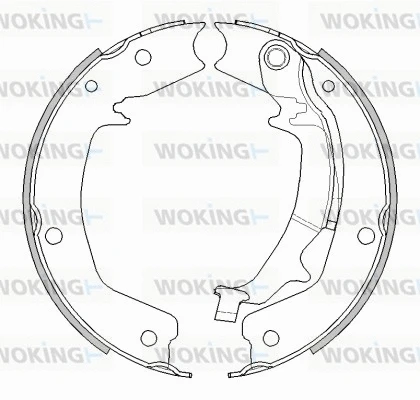 Mâchoire de frein, frein de stationnement WOKING Z4489.00