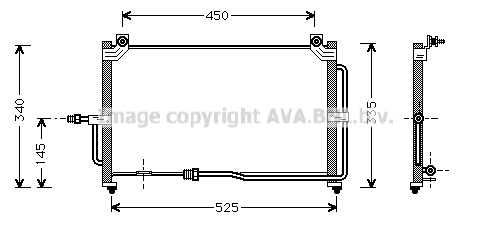 Condenseur, climatisation PRASCO DW5028