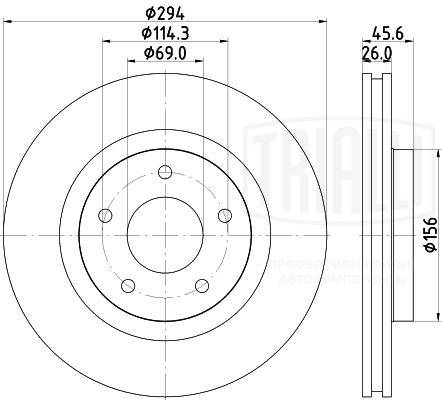 Disque de frein TRIALLI DF 117303