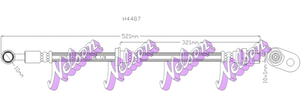 Flexible de frein KAWE H4487