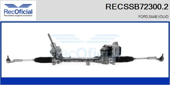 Crémaillère de direction RECOFICIAL RECSSB72300.2