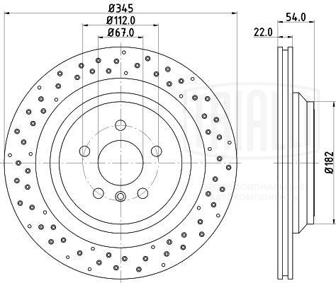 Disque de frein TRIALLI DF 190418