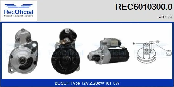 Démarreur RECOFICIAL REC6010300.0