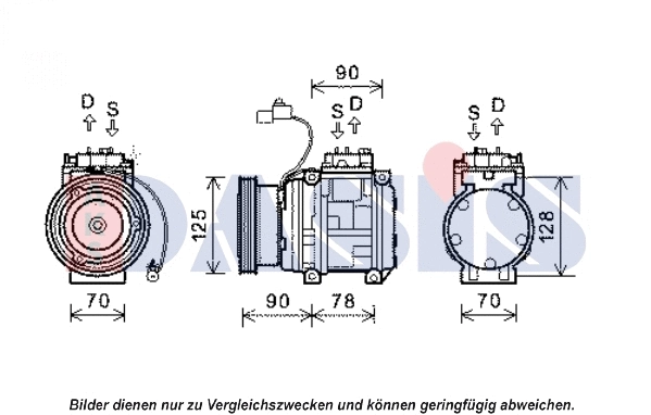 Compresseur, climatisation AKS DASIS 851963N