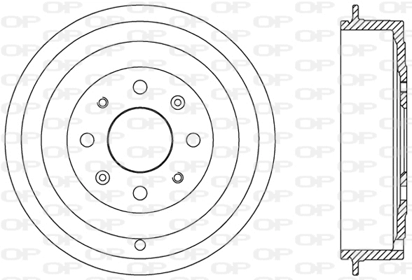 Tambour de frein OPEN PARTS BAD9065.10