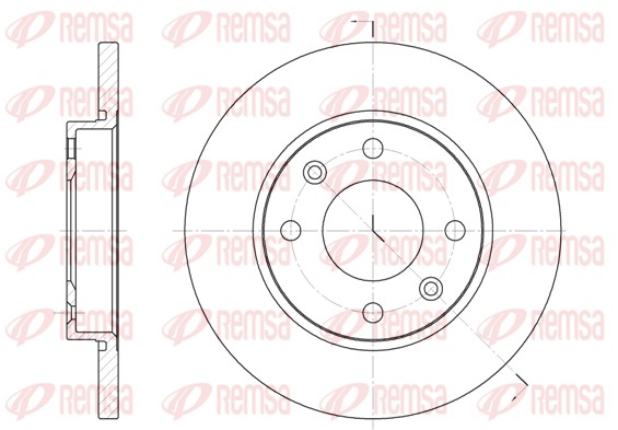 Disque de frein REMSA 6535.00
