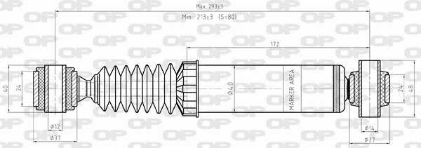 Amortisseur OPEN PARTS SAB8420.12