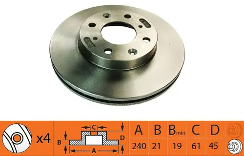 Disque de frein SB BR28123T