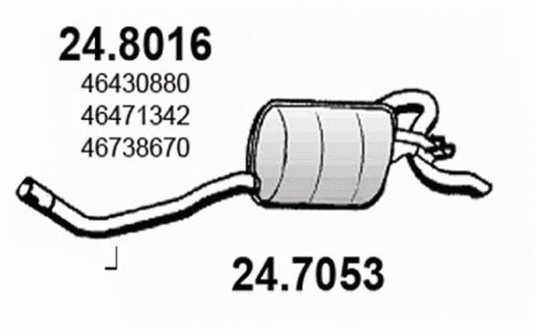 Silencieux arrière ASSO 24.7053