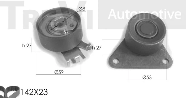 Kit de courroie crantée TREVI AUTOMOTIVE KD1234
