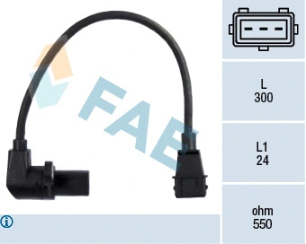 Capteur d'angle, vilebrequin FAE 79218