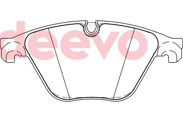 Kit de plaquettes de frein, frein à disque DEEVO BP81340