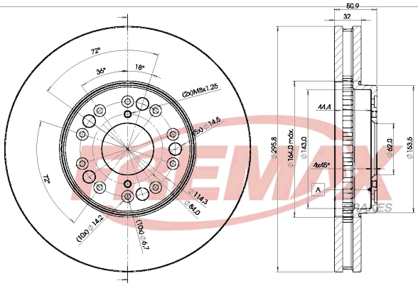 Disque de frein FREMAX BD-2611