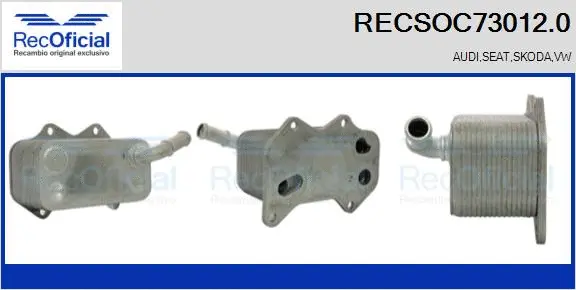 Radiateur d'huile RECOFICIAL RECSOC73012.0