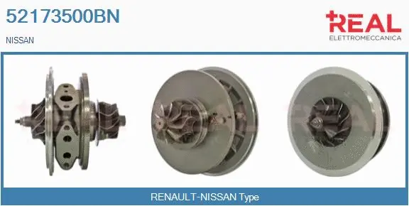 Groupe carter, turbocompresseur REAL 52173500BN