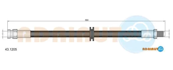 Flexible de frein ADRIAUTO 43.1205