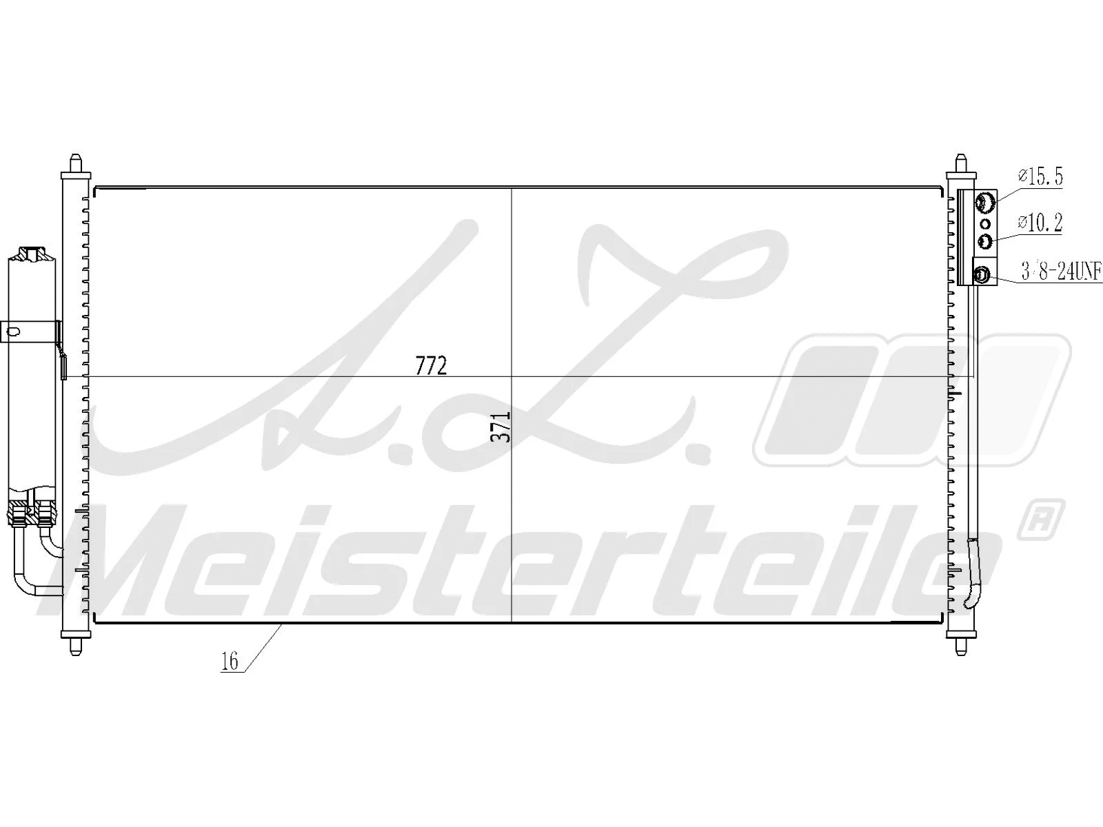 Condenseur, climatisation A.Z. Meisterteile AZMT-45-030-1260