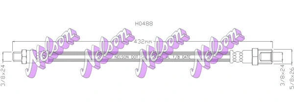 Flexible de frein KAWE H0488