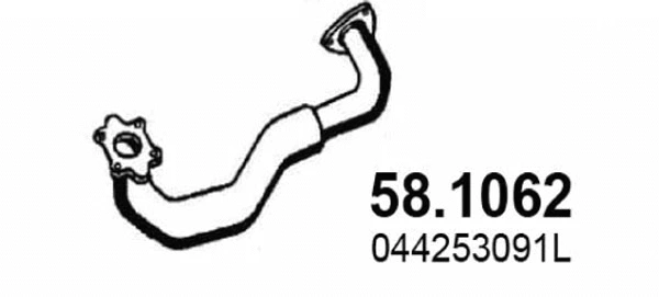 Tuyau d'échappement ASSO 58.1062