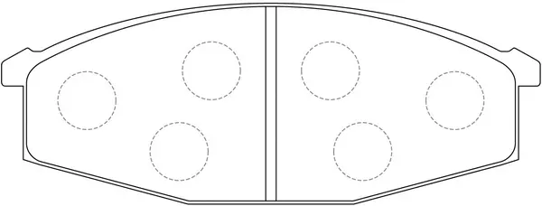 Kit de plaquettes de frein, frein à disque FIT FP2103