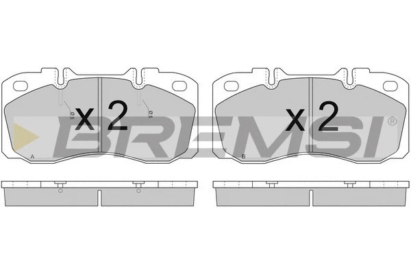 Kit de plaquettes de frein, frein à disque BREMSI BP7272
