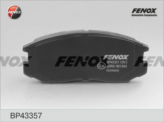 Kit de plaquettes de frein, frein à disque FENOX BP43357