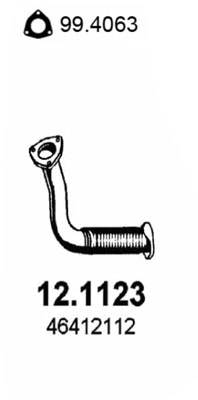 Tuyau d'échappement ASSO 12.1123