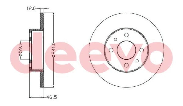 Disque de frein DEEVO BD22660