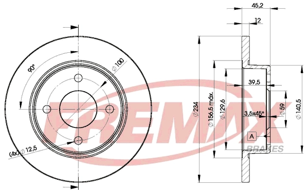 Disque de frein FREMAX BD-5001