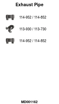 Tuyau d'échappement FA1 MD001162