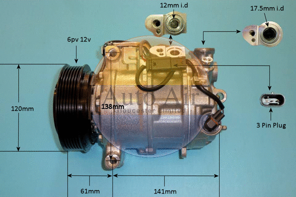 Compresseur, climatisation AUTO AIR GLOUCESTER 14-1815P