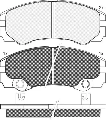 Kit de plaquettes de frein, frein à disque Technika 01317