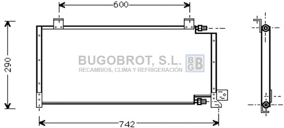 Condenseur, climatisation BUGOBROT 62-JE5021