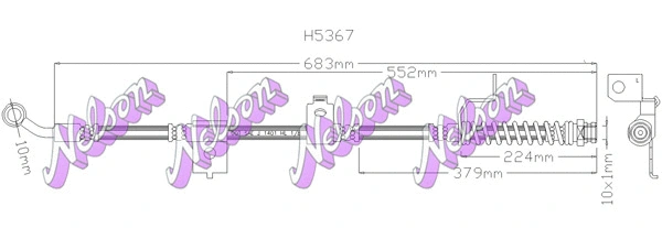 Flexible de frein KAWE H5367