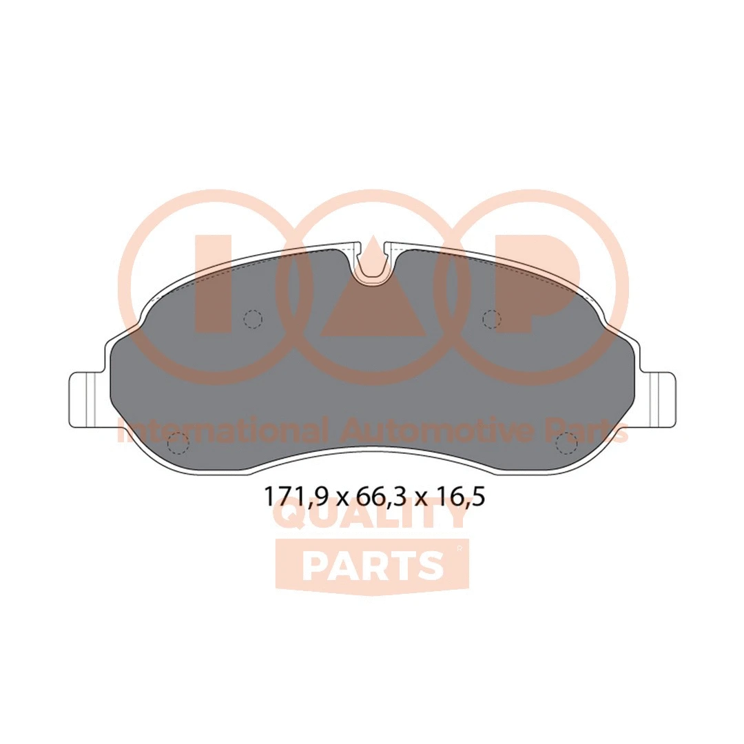 Kit de plaquettes de frein, frein à disque IAP QUALITY PARTS 704-04050