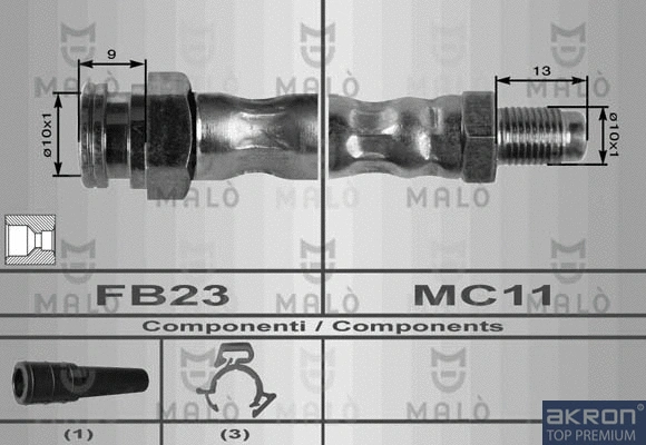 Flexible de frein AKRON-MALÒ 8358
